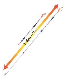 Amazon | カマキ 伸縮高枝切鋏 かるのびサンダン 6段階伸縮式 3m 1430